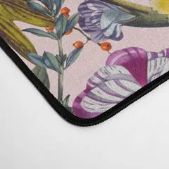Society6 Exotic Garden Summer tapis de bureau floral crème