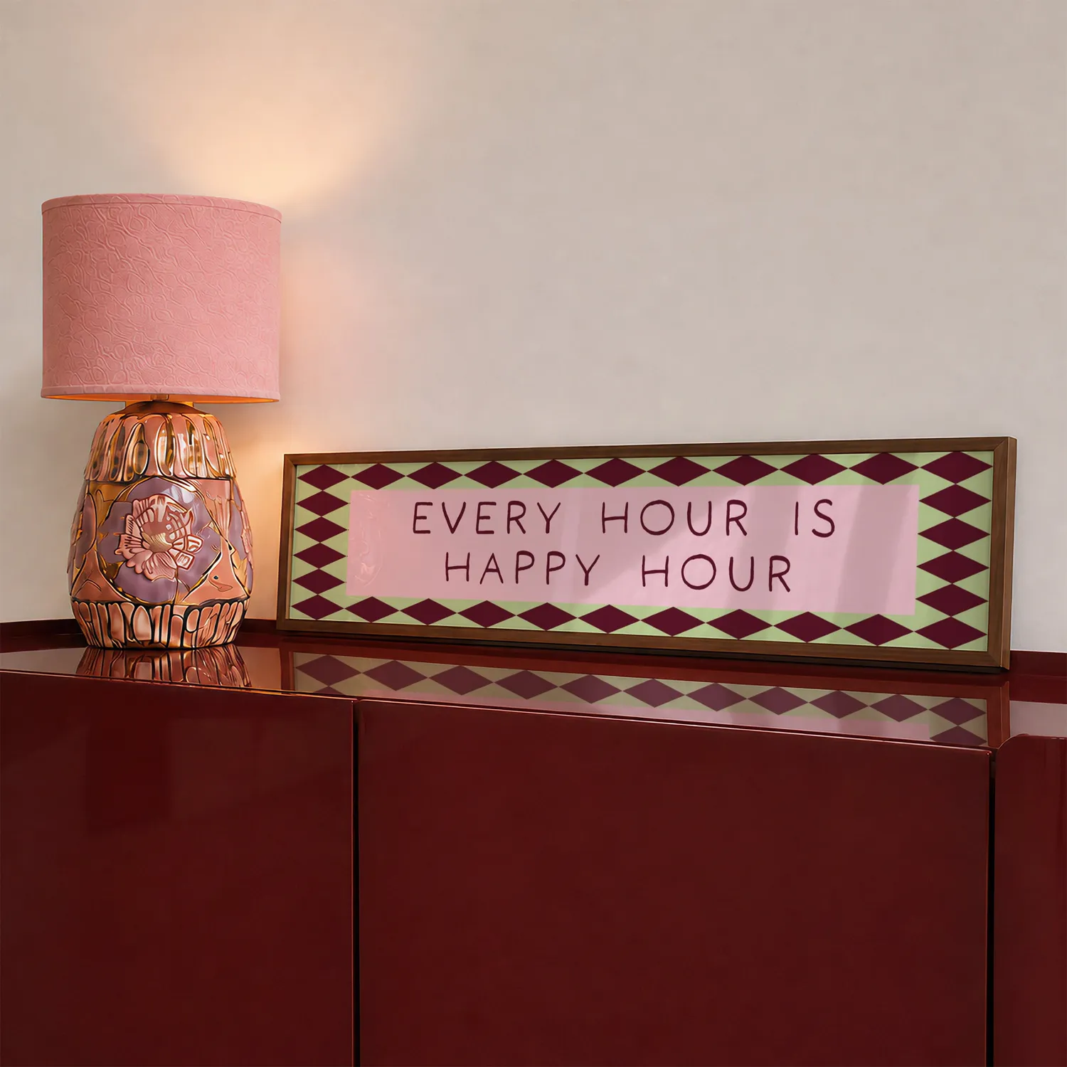 Maddison Ball Happy Hour Is Every Hour affiche 60x12 cm