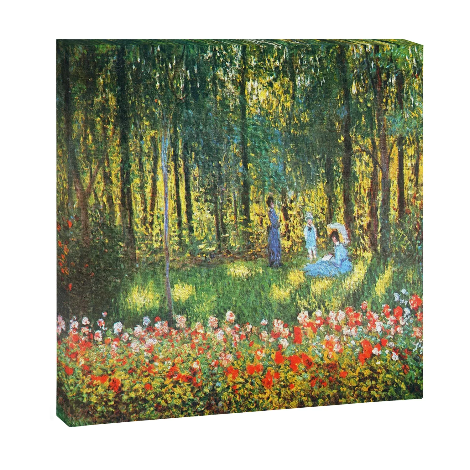 Society6 Claude Monet Famille au Jardin toile jardin