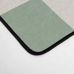 Society6 Sage Green Wavy Checkered Pattern tapis de bureau