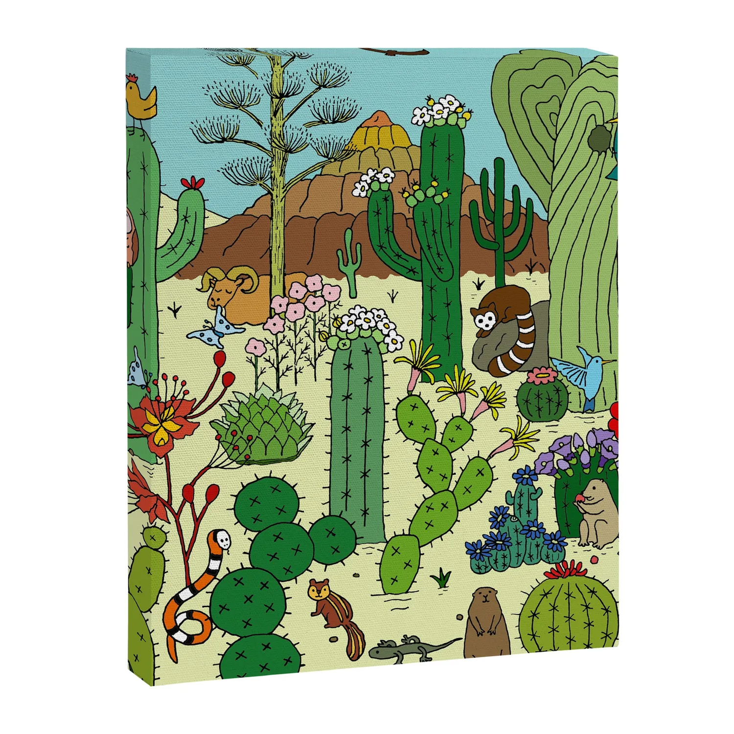 Society6 Arizona Desert Museum toile cactus