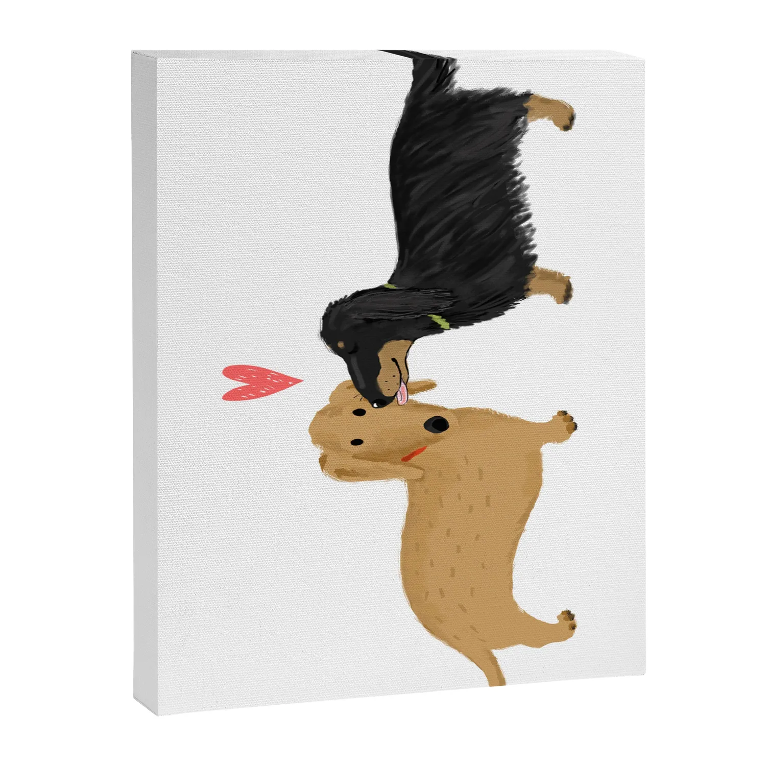 Society6 Cute Wiener Dogs with Heart toile