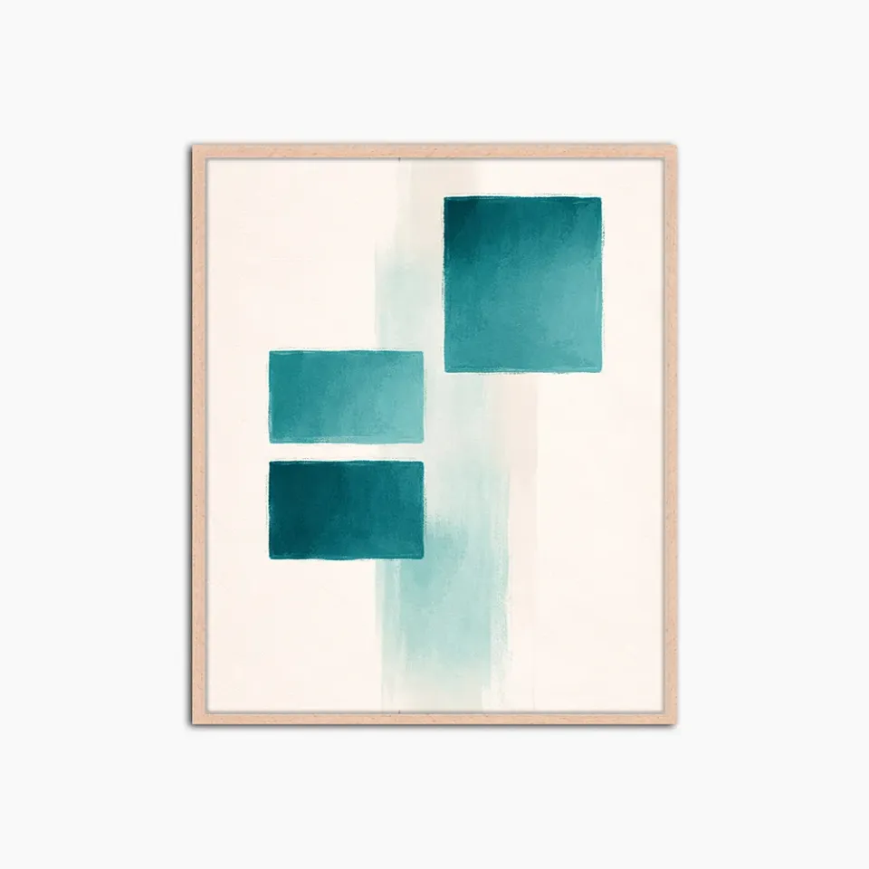 Any Image Soft Alignment affiche encadrée abstraite