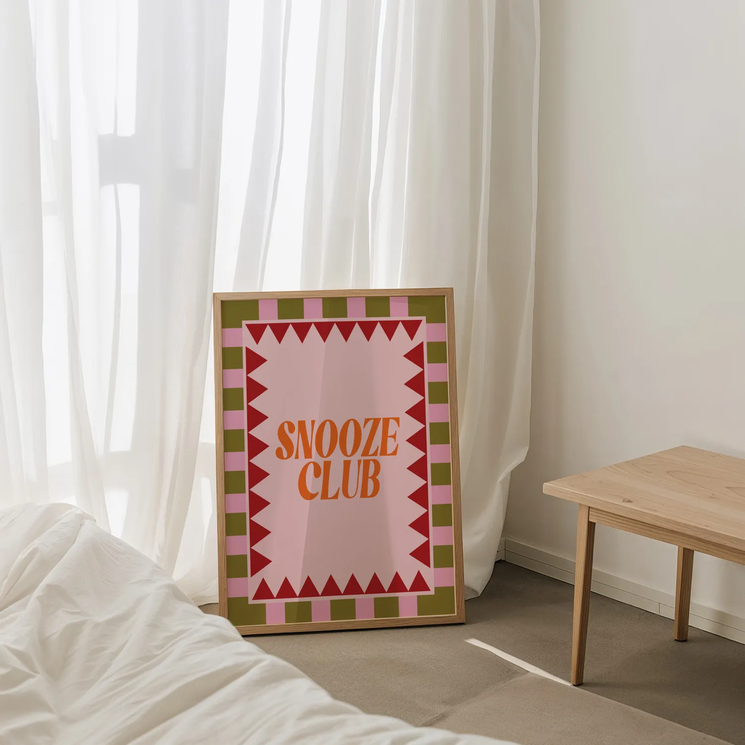 Maddison Ball Snooze Club affiche chambre