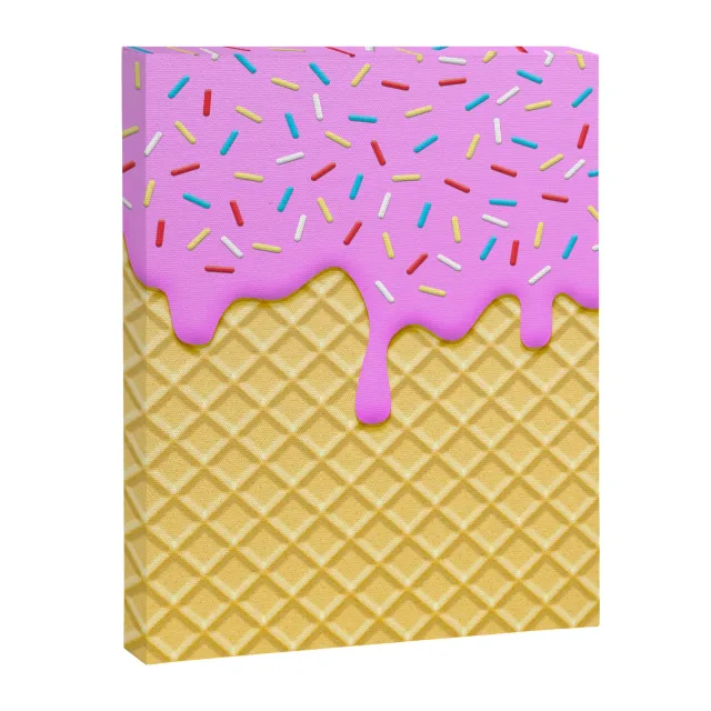 Society6 Strawberry Ice Cream toile dessert rose