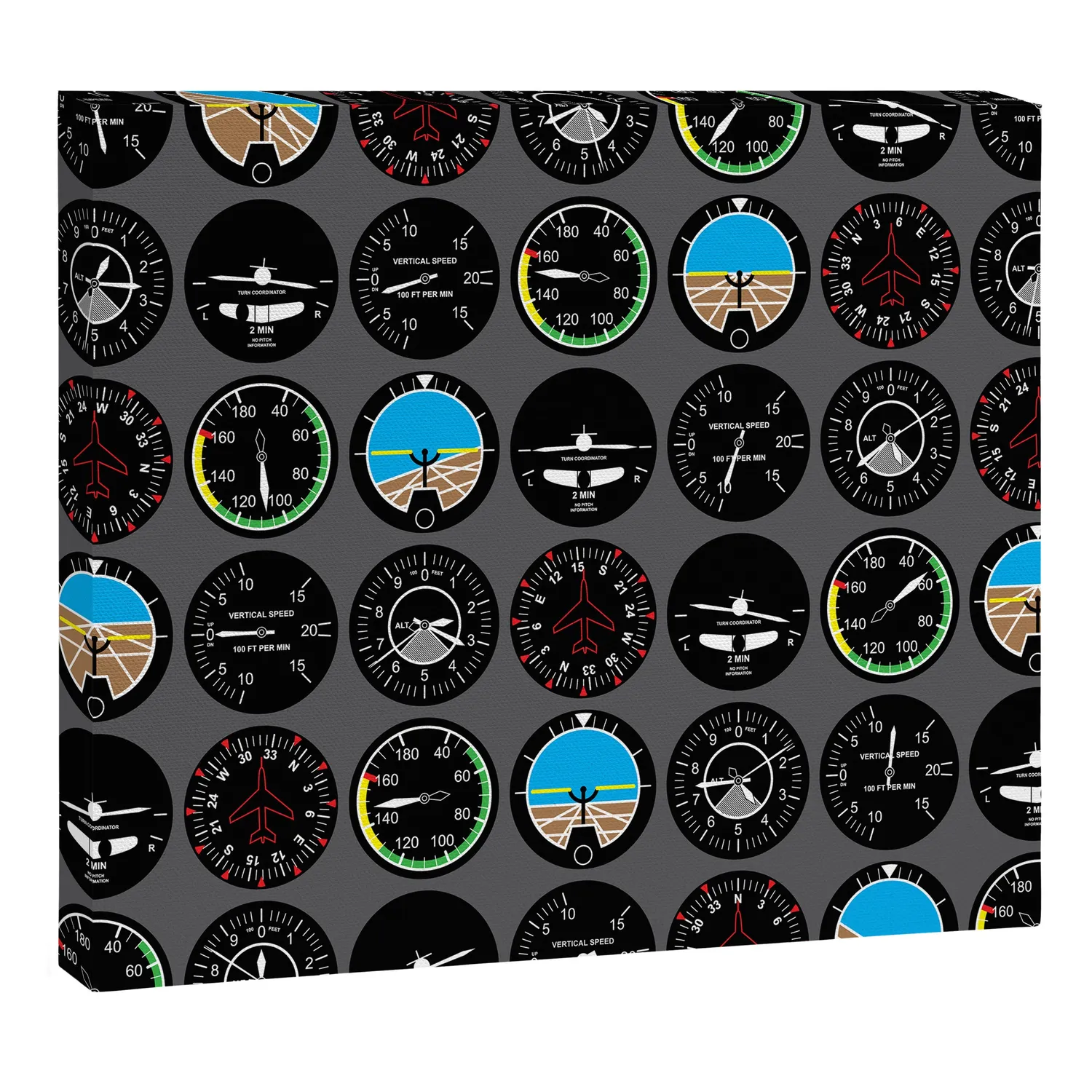 Society6 Flight Instruments toile instruments vol