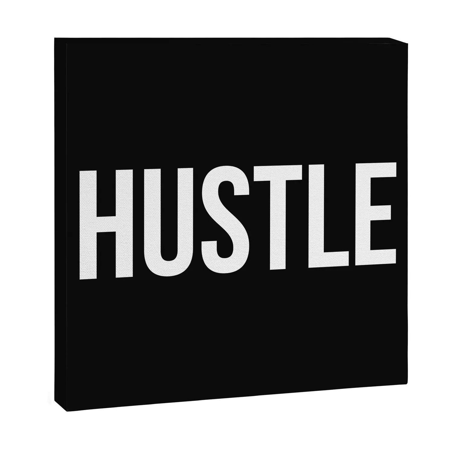 Society6 HUSTLE (Black & White) toile