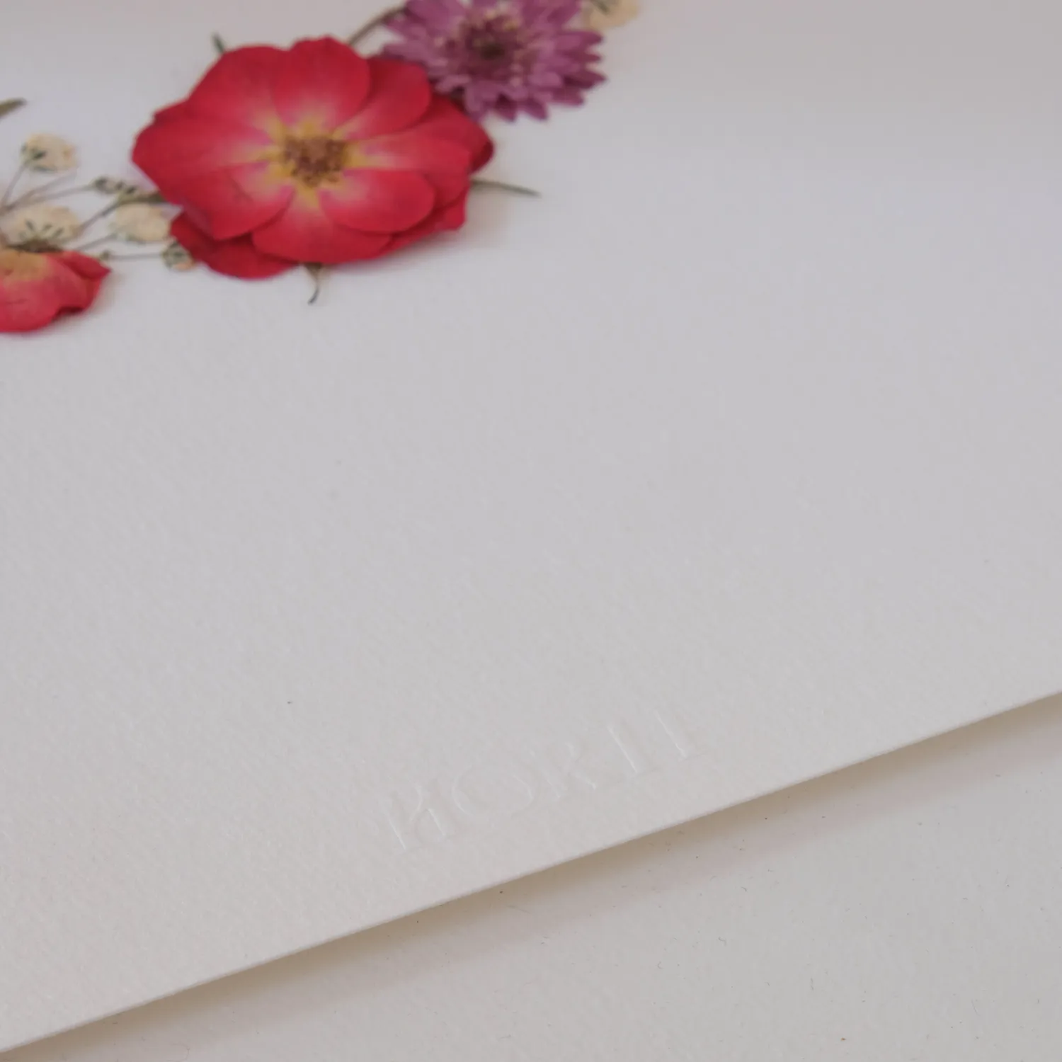 Horti JUNE herbier 21x30 cm fleurs roses