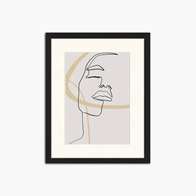 Any Image Modern Line Art affiche encadrée figurative