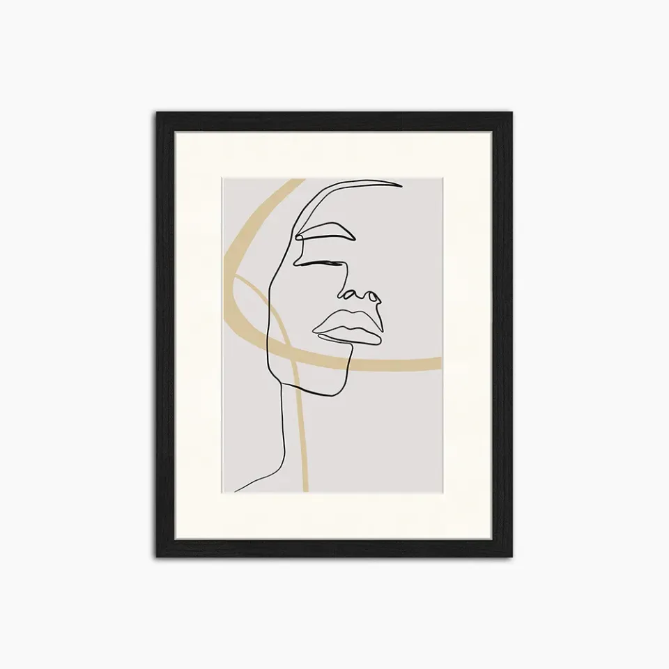 Any Image Modern Line Art affiche encadrée figurative