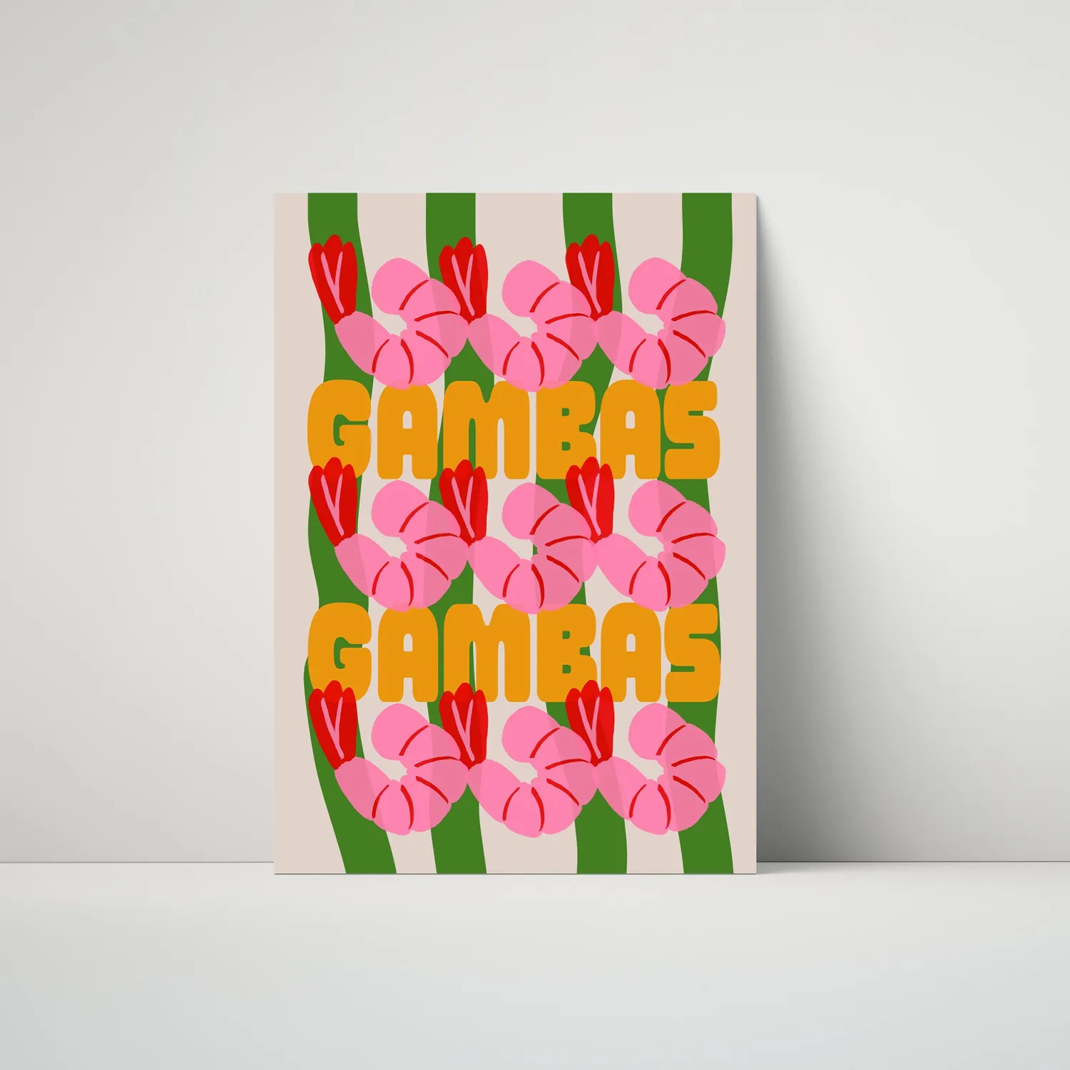 Maddison Ball Gambas affiche cuisine