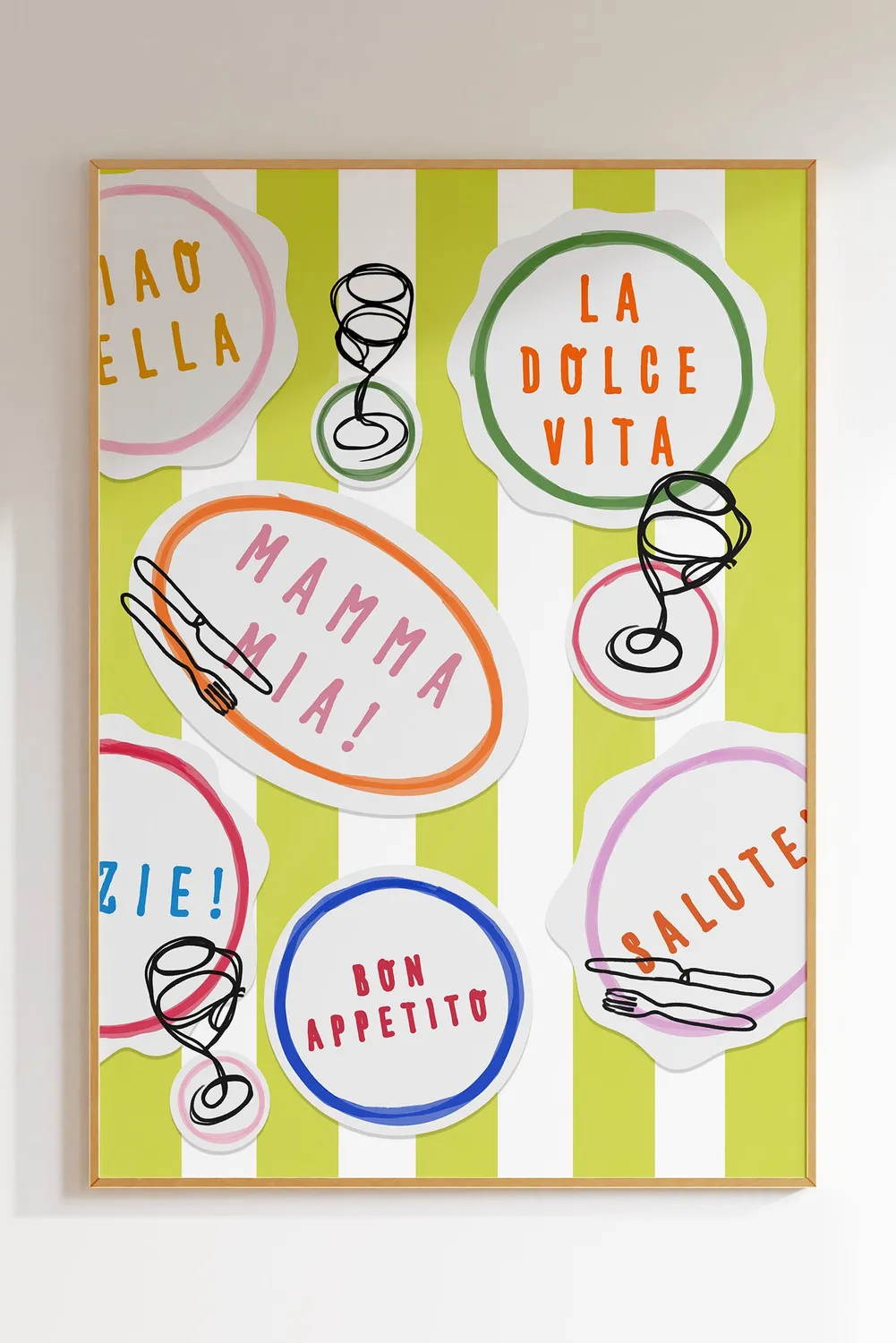 Maddison Ball La Dolce Vita affiche cuisine italienne