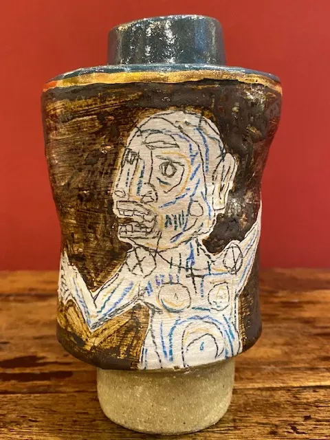 Galerie Kara Thibaut Renoulet Dialogue pot grès émaillé