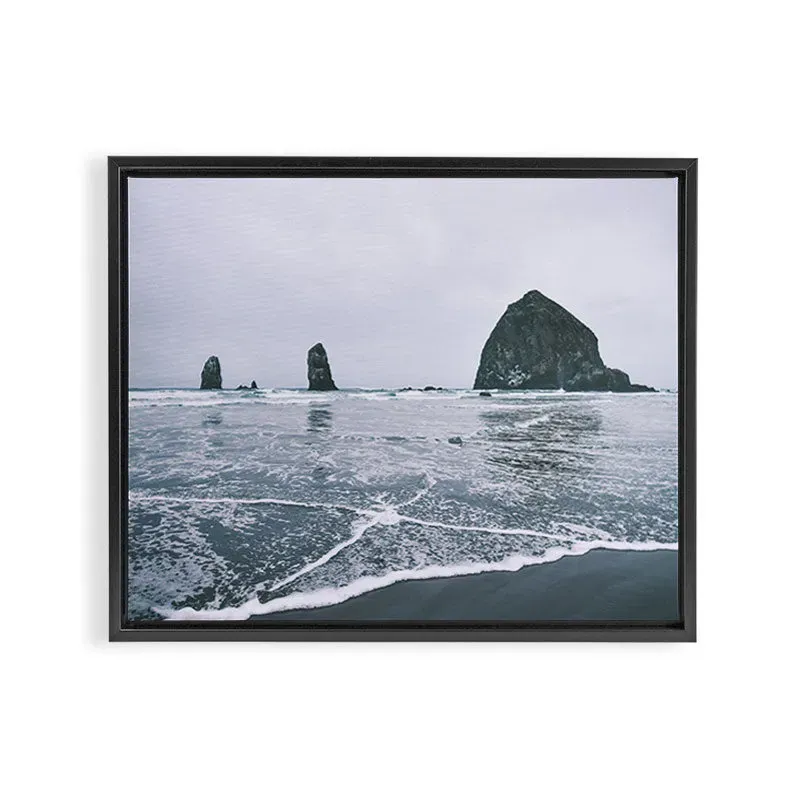 Society6 Cannon Beach II toile encadrée côte oregon