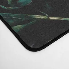 Society6 Midnight Garden XVII tapis de bureau fleurs lumineuses