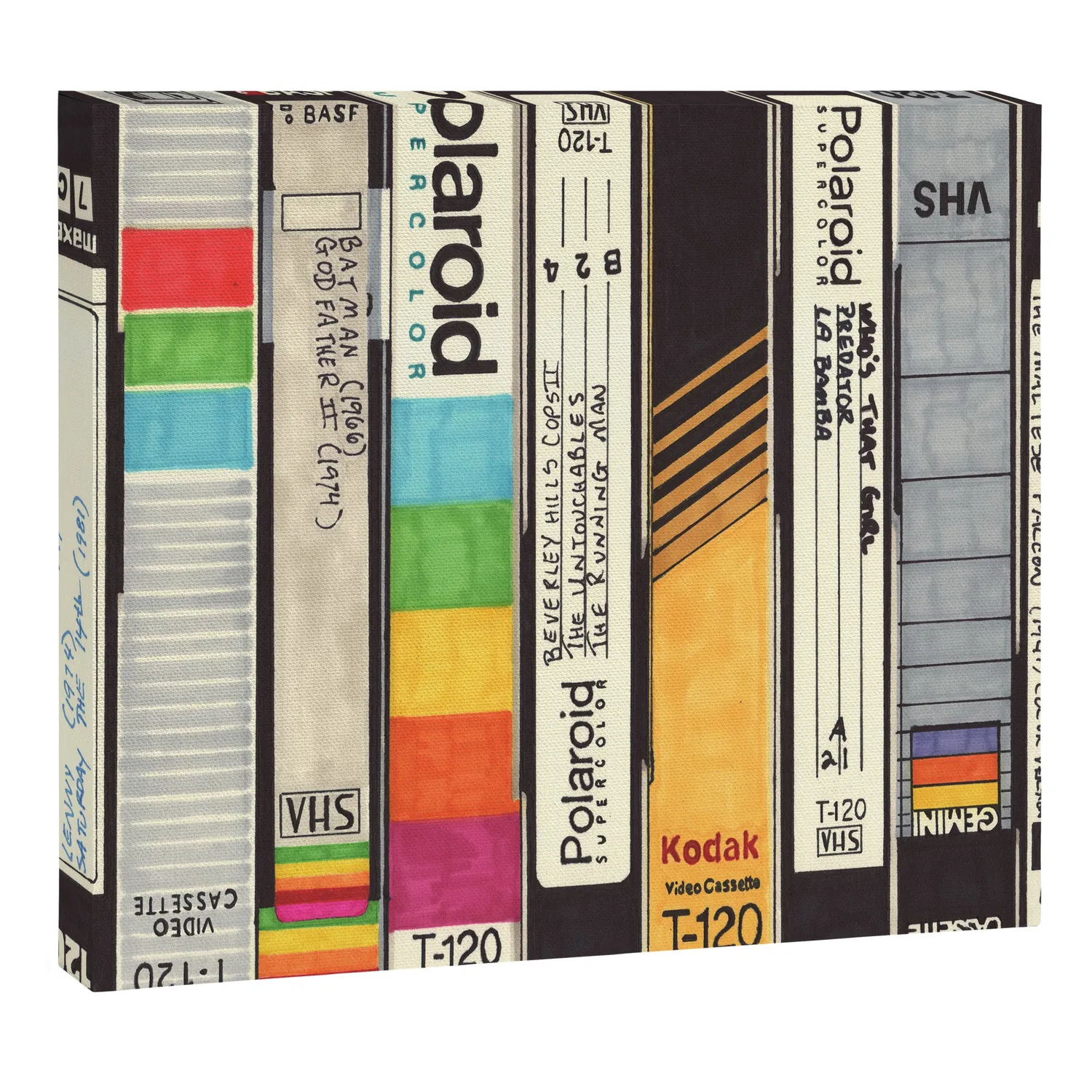 Society6 VHS toile pop culture cassette rétro