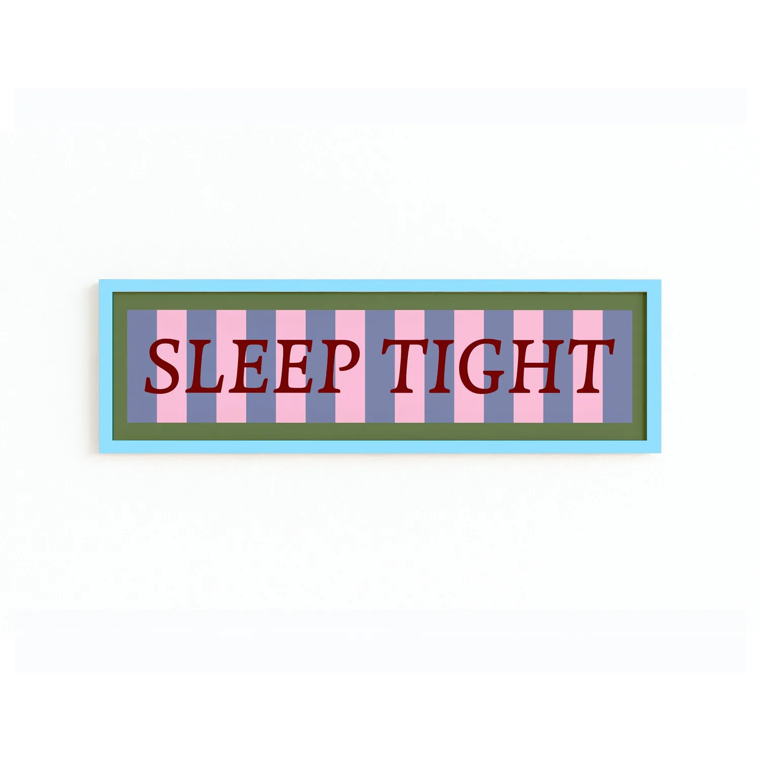 Maddison Ball Sleep Tight affiche encadrée 60x12 cm panoramique