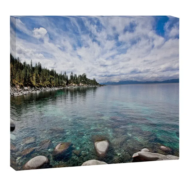 Society6 Tranquility Lake Tahoe toile paysage