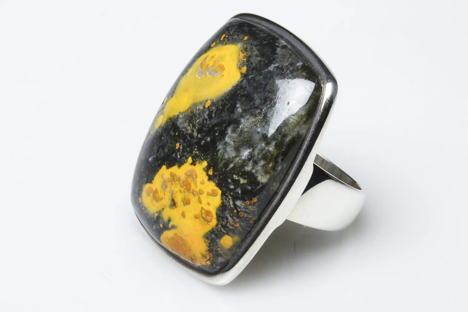 Galerie Kara Îles bague argent jaspe bourdon