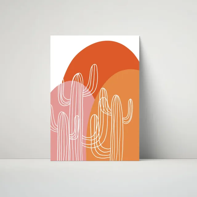 Maddison Ball Trio of Cacti affiche