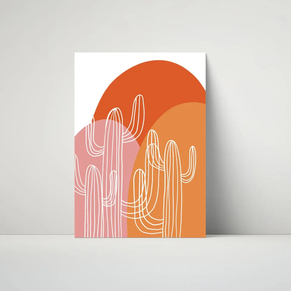 Maddison Ball Trio of Cacti affiche
