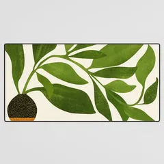 Society6 The Wanderer House Plant tapis de bureau botanique
