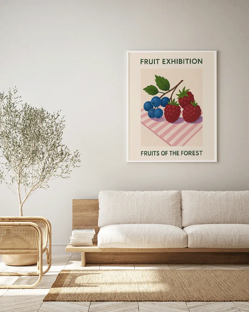 Any Image Fruit Exhibition Fruits of the Forest toile encadrée