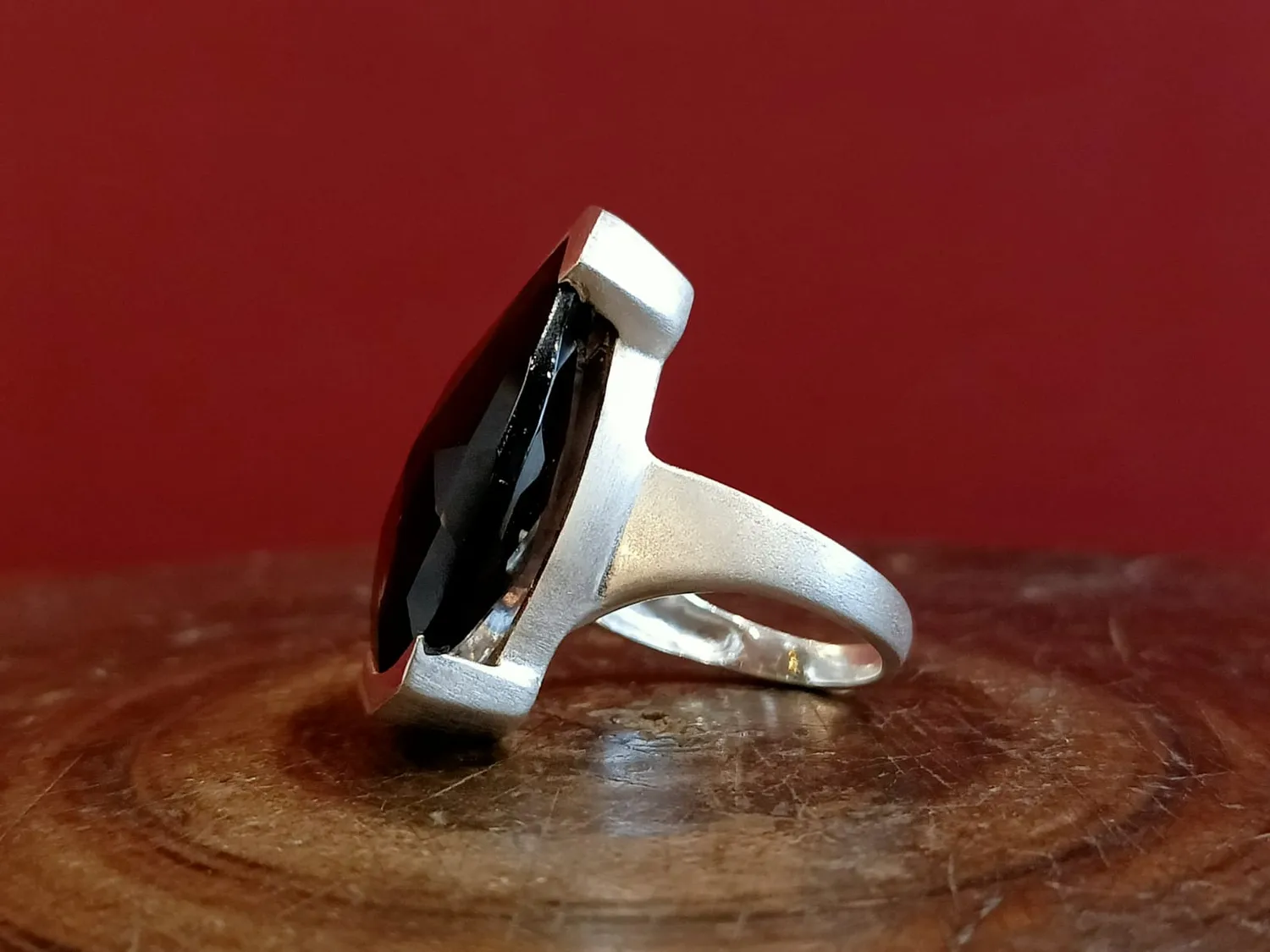 Galerie Kara bague argent quartz fumé énergie positive