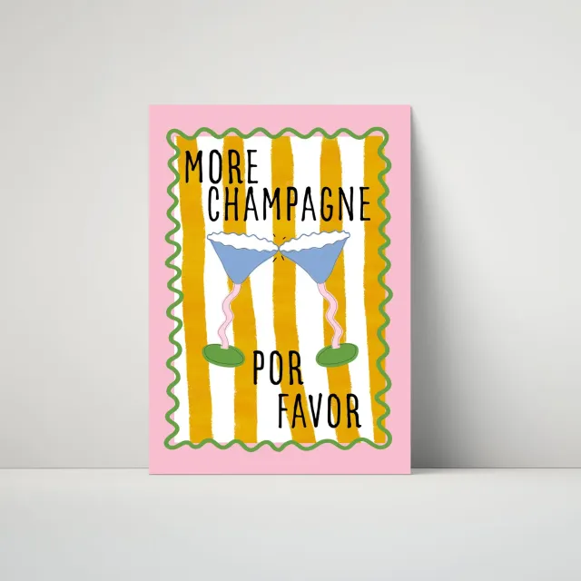 Maddison Ball More Champagne Por Favor affiche