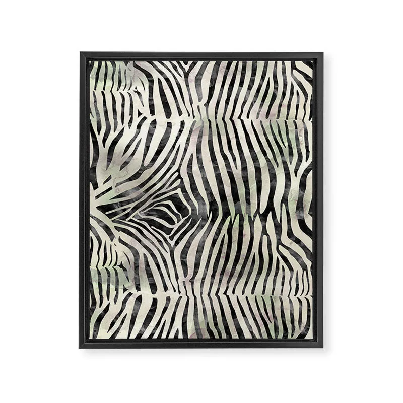 Society6 Zebra Print toile encadrée