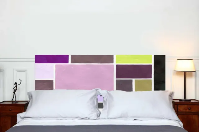 Mademoiselle Tiss Poudrées tête de lit tissu effet poudré