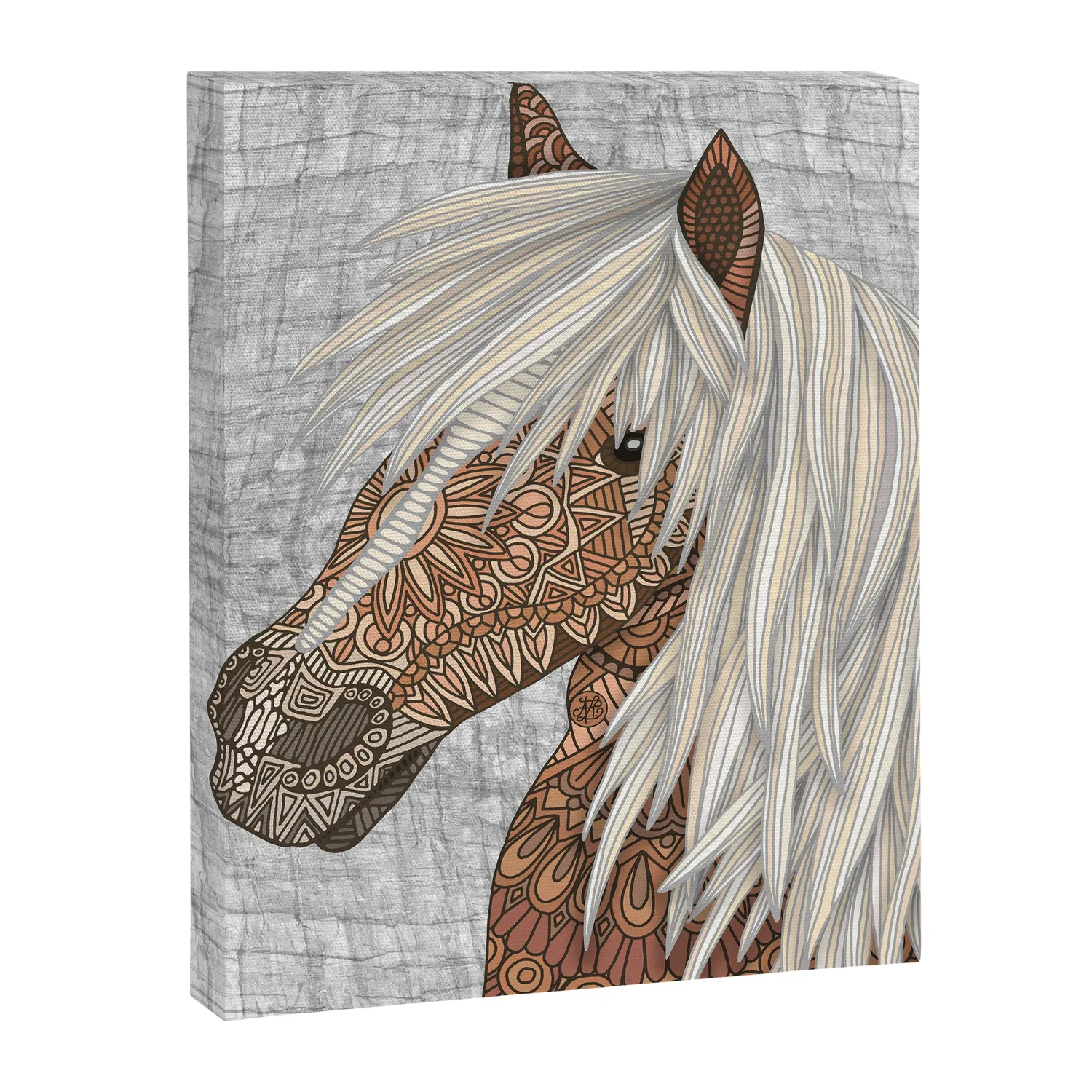 Society6 Haflinger Horse toile motif cheval