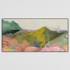 Society6 Summer Landscape tapis de bureau collines vertes