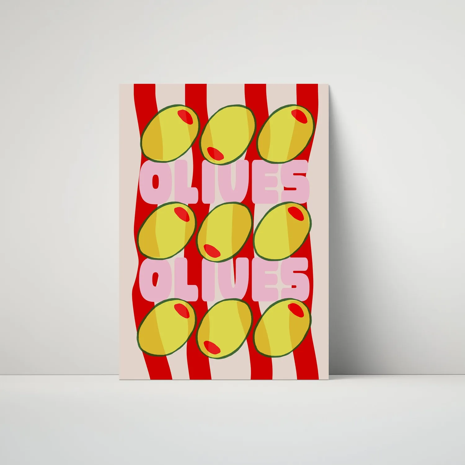 Maddison Ball Olives affiche cuisine papier mat