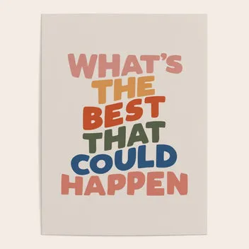 Society6 What's The Best That Could Happen tapis de bureau citation