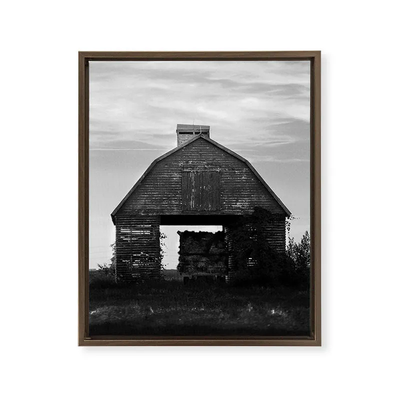 Society6 Country Corn Crib toile encadrée ferme