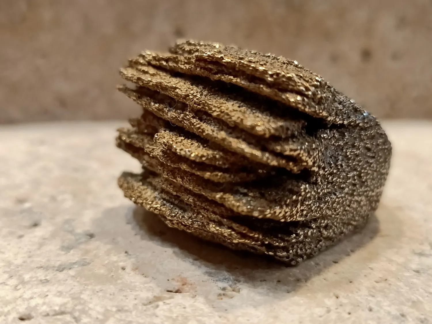 Galerie Kara bague argent sterling doré Cecilia Ribeiro pièce unique