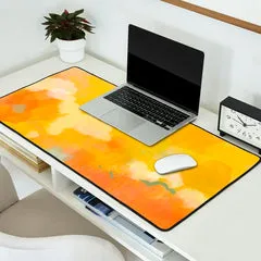 Society6 abstract spring sun tapis de bureau printanier