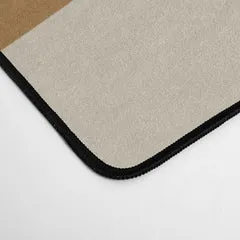 Society6 Organic Abstract Shapes 3 tapis de bureau beige ocre