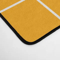 Society6 Marigold Grid tapis de bureau grille orange
