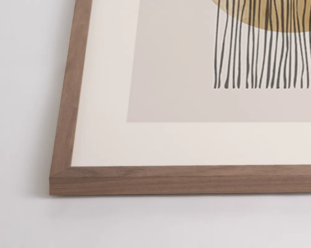 Any Image Golden and Stripes tableau abstrait