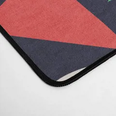 Society6 Klee's Garden tapis de bureau fleurs bleu marine