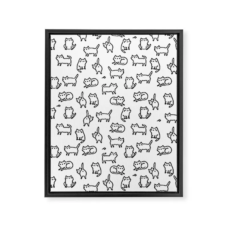 Society6 Cats, cats, cats toile encadrée motif chat