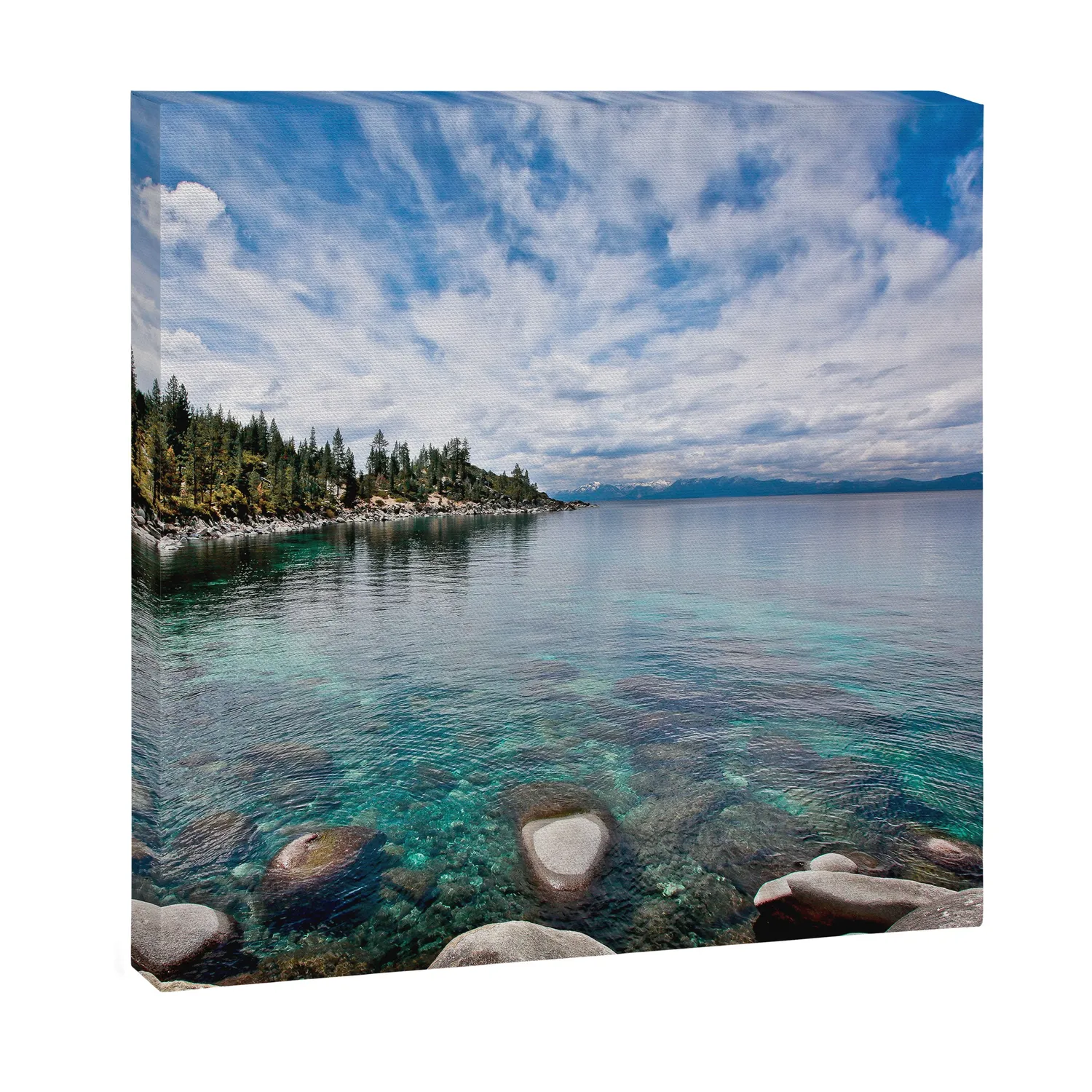 Society6 Tranquility Lake Tahoe toile paysage
