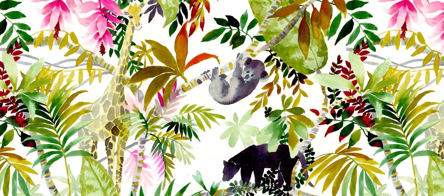 Mademoiselle Tiss Jungle tête de lit tissu animaux savane