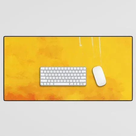 Society6 Sunny Landscape tapis de bureau jaune horizon