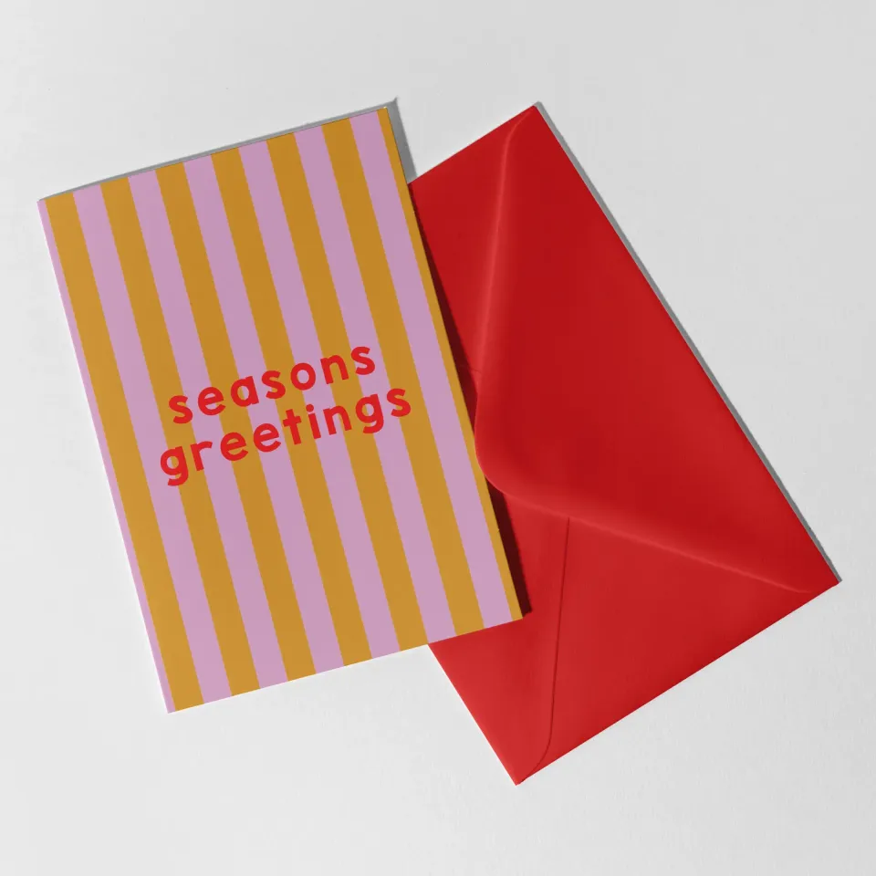 Maddison Ball Seasons Greetings carte de Noël A6