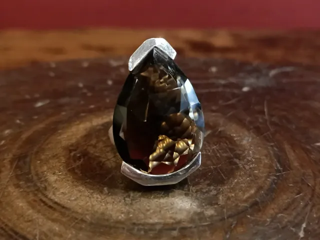 Galerie Kara bague argent quartz fumé énergie positive