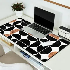 Society6 Mid-Century Modern Pattern No.1 tapis de bureau géométrique