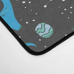 Society6 Dinosaures Espace tapis de bureau bleu